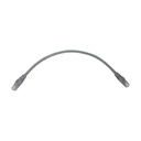 Eaton Tripp Lite Series Cat6a 10G Snagless Molded UTP Ethernet Cable (RJ45 M/M), PoE, Gray, 1 ft. (0.3 m)