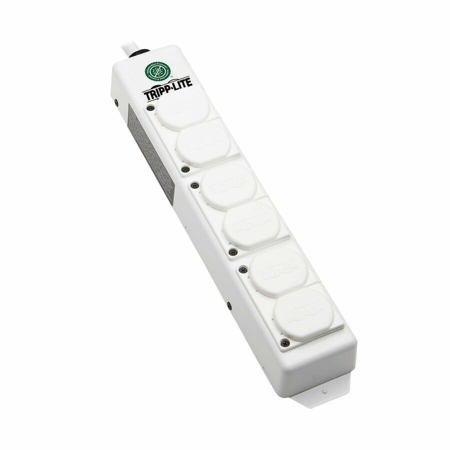 Eaton Tripp Lite Series Safe-IT UL 2930 Medical-Grade Power Strip for Patient Care Vicinity, 6 Hospital-Grade Outlets, Safety Covers, Antimicrobial, 6 ft. Cord, Dual Ground
