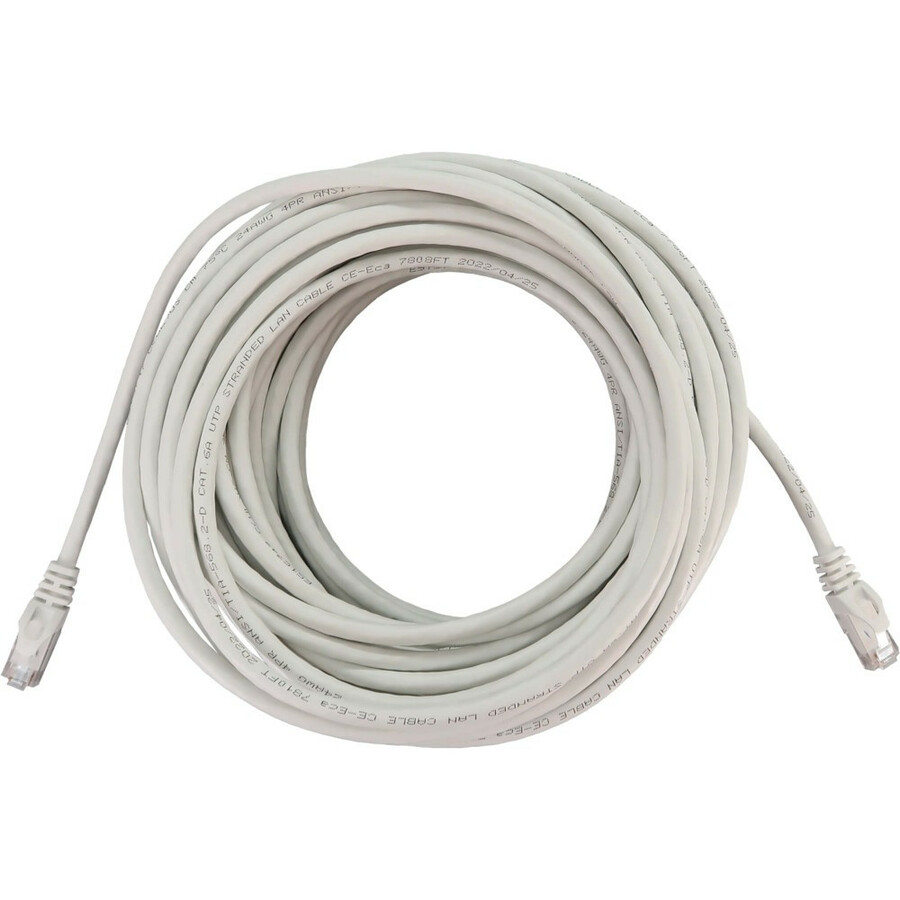 Eaton Tripp Lite Series Cat6a 10G Snagless Molded UTP Ethernet Cable (RJ45 M/M), PoE, White, 100 ft. (30.5 m)