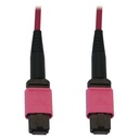 Tripp Lite by Eaton 100G Multimode 50/125 OM4 Fiber Optic Cable (12F MTP/MPO-PC F/F), LSZH, Magenta, 25 m (82 ft.)