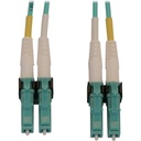 Tripp Lite by Eaton 400G Multimode 50/125 OM4 Switchable Fiber Optic Cable (Duplex LC-PC M/M) LSZH Aqua 7 m (23 ft.)