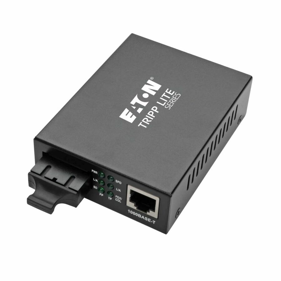Eaton Tripp Lite Series Gigabit Multimode Fiber to Ethernet Media Converter, 10/100/1000 SC, International Power Supply, 850 nm, 550M (1804.46 ft.)