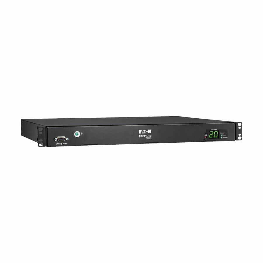 Tripp Lite by Eaton PDU 3.8kW 200-240V Single-Phase ATS/Local Metered PDU - 8 C13 and 2 C19 Outlets Dual C20 Inlets 12 ft. Cords 1U TAA