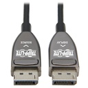 Tripp Lite by Eaton DisplayPort Active Optical Cable (AOC), 8K 60 Hz (M/M), CL3 Rated, Latching Connectors, Black, 25 m (82 ft.)