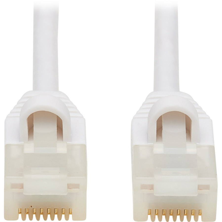 Eaton Tripp Lite Series Safe-IT Cat6a 10G Snagless Antibacterial UTP Ethernet Cable (RJ45 M/M), PoE, White, 10 ft. (3.05 m), TAA