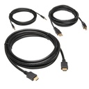 Tripp Lite by Eaton HDMI KVM Cable Kit - 4K HDMI USB 2.0 3.5 mm Audio (M/M) Black 10 ft. (3.05 m)