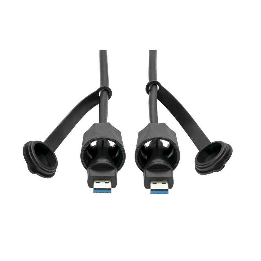 Eaton Tripp Lite Series USB 3.0 SuperSpeed A to A M/M Cable, Industrial - IP68, Shielded, 10 ft. (3.05 m), TAA