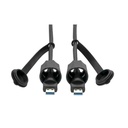Eaton Tripp Lite Series USB 3.0 SuperSpeed A to A M/M Cable, Industrial - IP68, Shielded, 10 ft. (3.05 m), TAA