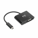 Eaton Tripp Lite Series USB-C to VGA Adapter with PD Charging, Black