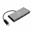 Eaton Tripp Lite Series 4-Port USB-C Hub, USB 3.x (5Gbps), 4x USB-A Ports, 60W PD Charging, Black