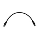 Eaton Tripp Lite Series Cat6a 10G Snagless Molded UTP Ethernet Cable (RJ45 M/M), PoE, Black, 1 ft. (0.3 m)