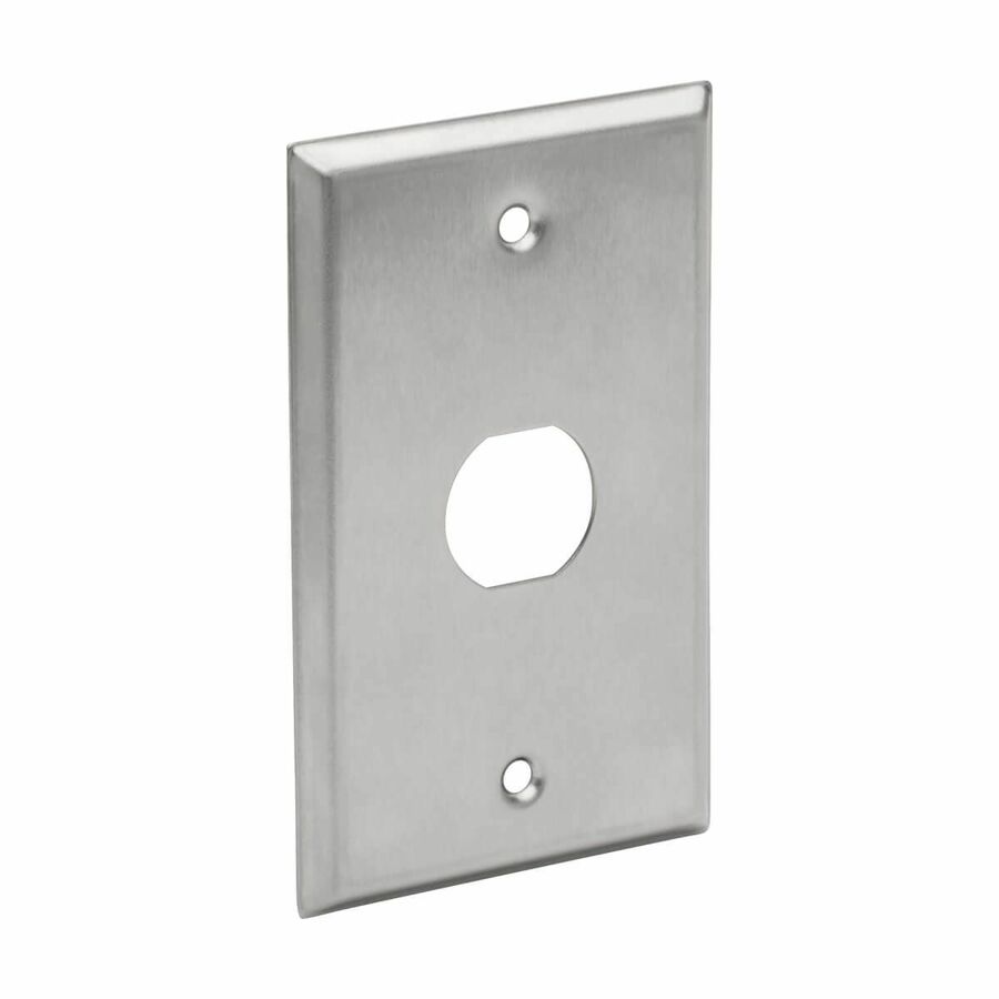 Eaton Tripp Lite Series 1-Port Single Gang Faceplate, Stainless Steel, Industrial Grade, IP44, TAA