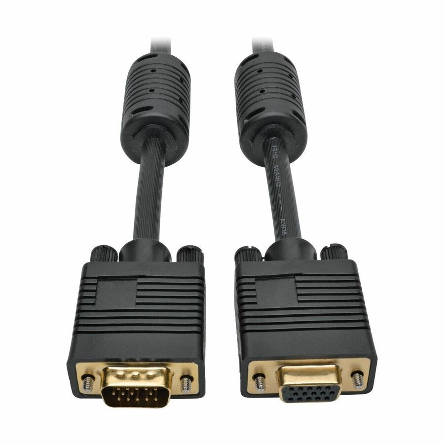 Eaton Tripp Lite Series VGA High-Resolution RGB Coaxial Cable (HD15 M/F)), 3 ft. (0.91 m)