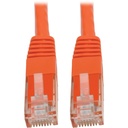 Eaton Tripp Lite Series Cat6 Gigabit Molded (UTP) Ethernet Cable (RJ45 M/M), PoE, Orange, 50 ft. (15.24 m)