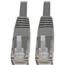 Tripp Lite by Eaton Cat6 Gigabit Molded (UTP) Ethernet Cable (RJ45 M/M) PoE Gray 15 ft. (4.57 m)