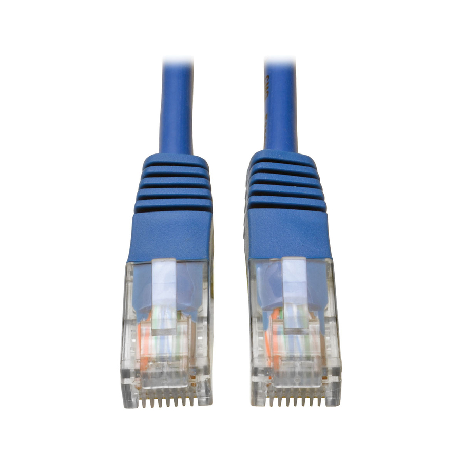 Eaton Tripp Lite Series Cat5e 350 MHz Molded (UTP) Ethernet Cable (RJ45 M/M), PoE - Blue, 75 ft. (22.86 m)