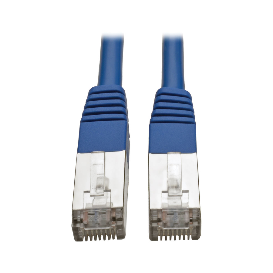 Eaton Tripp Lite Series Cat5e 350 MHz Molded Shielded (STP) Ethernet Cable (RJ45 M/M), PoE - Blue, 3 ft. (0.91 m)