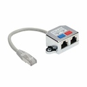 Eaton Tripp Lite Series 2-to-1 RJ45 Network Signal Splitter (M/2xF) - 10/100 Mbps Ethernet, Cat5/Cat5e, 6 in. (15 cm)