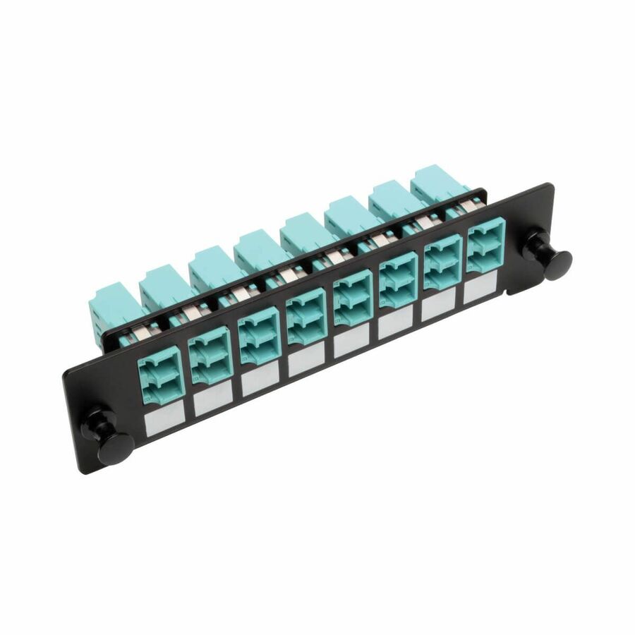 Tripp Lite by Eaton High-Density Fiber Adapter Panel (MMF/SMF) 8 LC Duplex Connectors Black