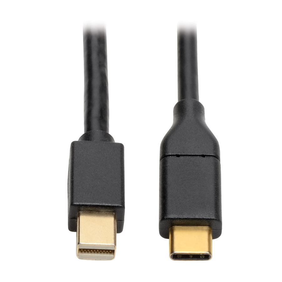 Eaton Tripp Lite Series USB-C to Mini DisplayPort Active Adapter Cable (M/M), 4K 60 Hz, Black, 6 ft. (1.8 m)