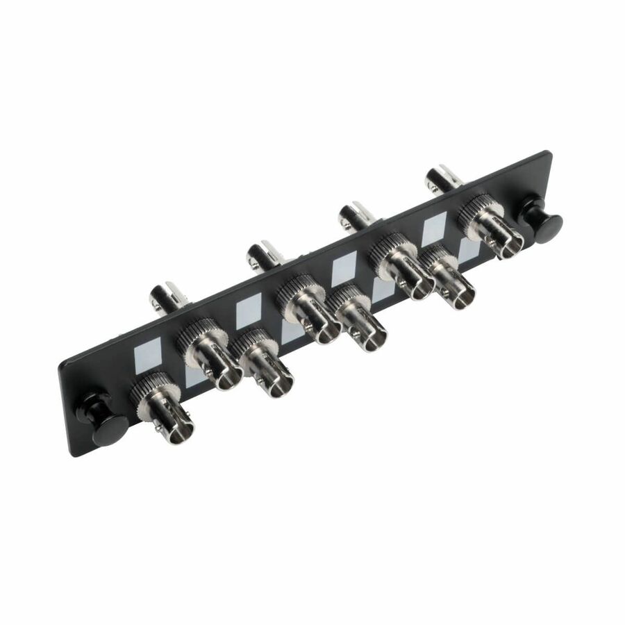 Eaton Tripp Lite Series High-Density Fiber Adapter Panel (MMF/SMF), 8 ST Simplex Connectors, Black