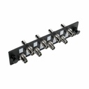 Eaton Tripp Lite Series High-Density Fiber Adapter Panel (MMF/SMF), 8 ST Simplex Connectors, Black