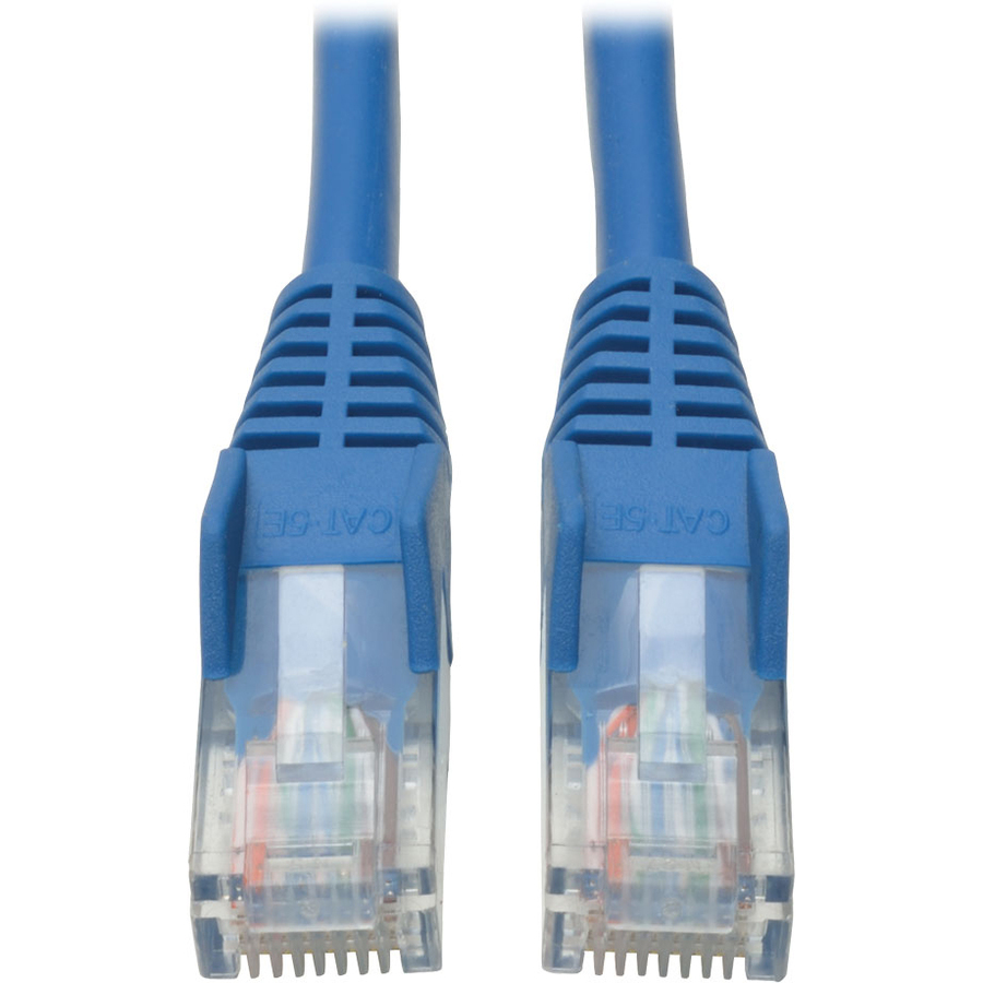 Eaton Tripp Lite Series Cat5e 350 MHz Snagless Molded (UTP) Ethernet Cable (RJ45 M/M),, PoE - Blue, 35 ft. (10.67 m)