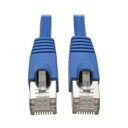 Eaton Tripp Lite Series Cat6a 10G Snagless Shielded STP Ethernet Cable (RJ45 M/M), PoE, Blue, 25 ft. (7.62 m)