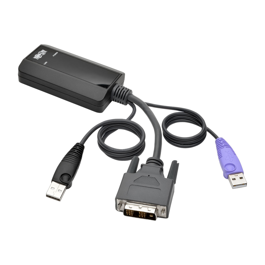 Tripp Lite by Eaton NetDirector DVI USB Server Interface Unit with Virtual Media and CAC Support (B064-IPG Series) USB and DVI
