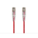 Monoprice SlimRun Cat6 28AWG UTP Ethernet Network Cable, 5ft Red