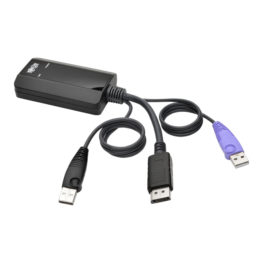 Tripp Lite by Eaton NetDirector DisplayPort USB Server Interface Unit with Virtual Media and CAC Support (B064-IPG Series)