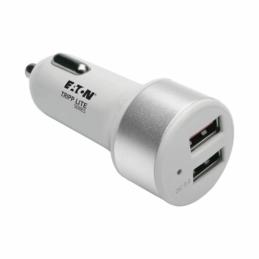 Eaton Tripp Lite Series Dual-Port USB Car Charger for Tablets and Cell Phones with Qualcomm Quick Charge 3.0 Technology