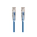Monoprice SlimRun Cat6 28AWG UTP Ethernet Network Cable, 6-inch Blue