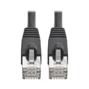 Tripp Lite by Eaton Cat6a 10G Snagless Shielded STP Ethernet Cable (RJ45 M/M) PoE Black 10 ft. (3.05 m)