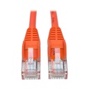 Eaton Tripp Lite Series Cat5e 350 MHz Snagless Molded (UTP) Ethernet Cable (RJ45 M/M), PoE - Orange, 14 ft. (4.27 m)