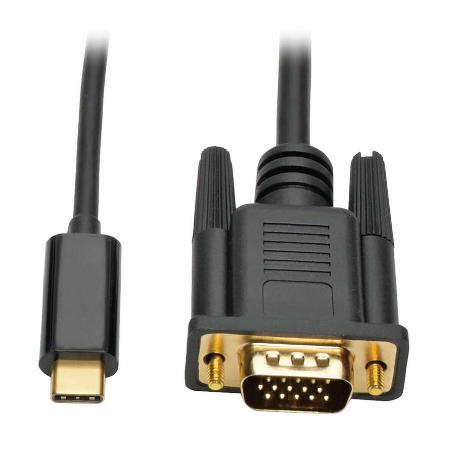 Eaton Tripp Lite Series USB-C to VGA Active Adapter Cable (M/M), Black, 6 ft. (1.8 m)