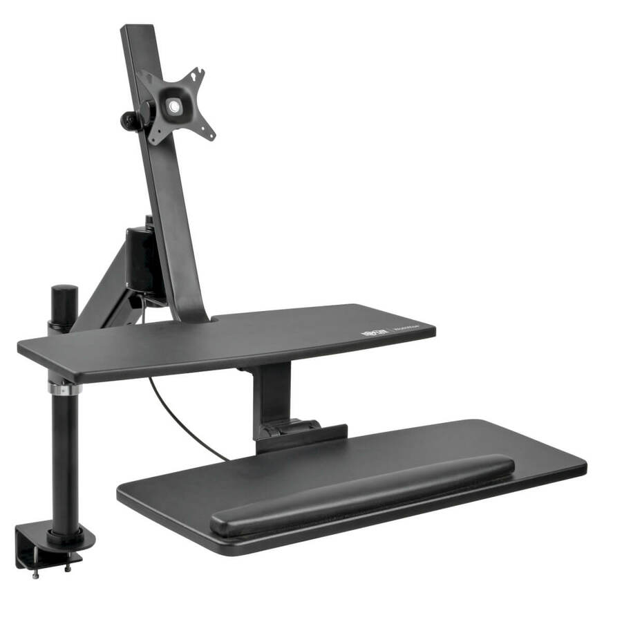 Eaton Tripp Lite Series WorkWise Height-Adjustable Sit-Stand Workstation, Single-Monitor, Clamp-on
