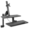 Eaton Tripp Lite Series WorkWise Height-Adjustable Sit-Stand Workstation, Single-Monitor, Clamp-on