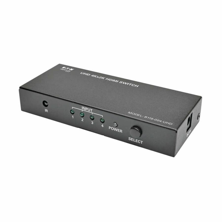 Eaton Tripp Lite Series 4-Port HDMI Switch with Remote Control - 4K 60 Hz, UHD, 4:4:4, HDR, 3D