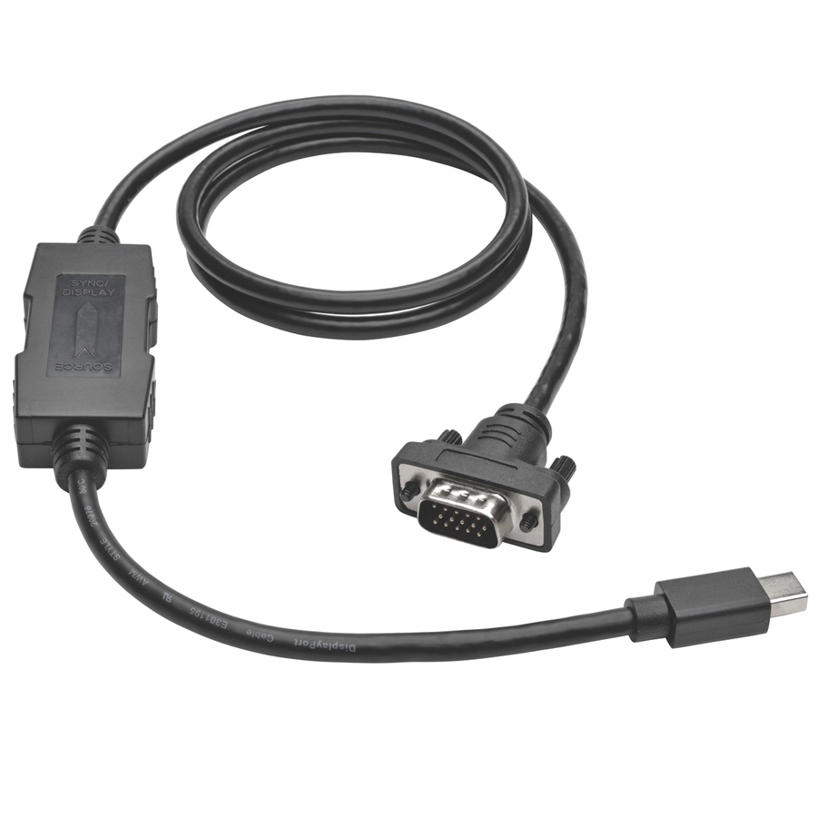 Eaton Tripp Lite Series Mini DisplayPort 1.2 to VGA Active Adapter Cable (M/M), 3 ft. (0.9 m), TAA