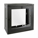 Eaton Tripp Lite Series SmartRack 12U Very Low-Profile Patch-Depth Wall-Mount Small Rack Enclosure, Clear Acrylic Window