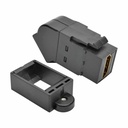 Eaton Tripp Lite Series HDMI All-in-One Keystone/Panel Mount Angled Coupler (F/F), Black