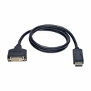 Tripp Lite by Eaton DisplayPort to DVI Cable Adapter Converter for DP-M to DVI-I-F 3 ft. (0.91 m)