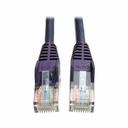 Eaton Tripp Lite Series Cat5e 350 MHz Snagless Molded (UTP) Ethernet Cable (RJ45 M/M), PoE - Purple, 10 ft. (3.05 m)