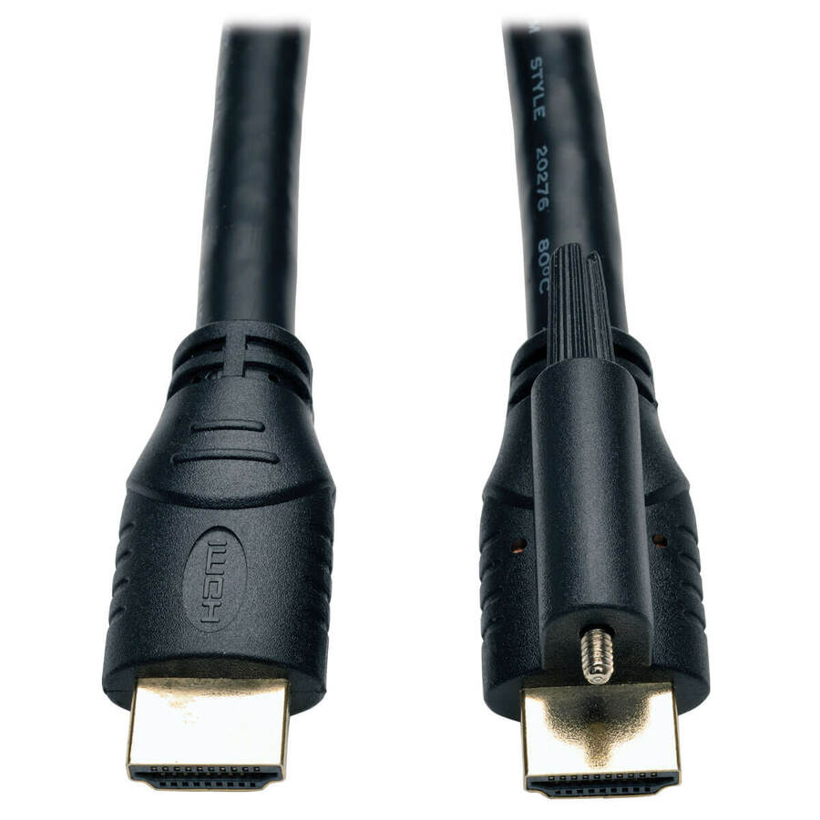 Eaton Tripp Lite Series High Speed HDMI Cable with Ethernet and Locking Connector, UHD 4K, 24AWG (M/M), 6 ft. (1.83 m)