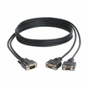 Eaton Tripp Lite Series High Resolution VGA Monitor Y Splitter Cable (HD15 M to 2x HD15 F), 6 ft. (1.83 m)
