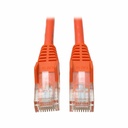 Eaton Tripp Lite Series Cat5e 350 MHz Snagless Molded (UTP) Ethernet Cable (RJ45 M/M), PoE - Orange, 3 ft. (0.91 m)