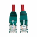 Eaton Tripp Lite Series Cat5e 350 MHz Crossover Molded (UTP) Ethernet Cable (RJ45 M/M), PoE - Red, 10 ft. (3.05 m)