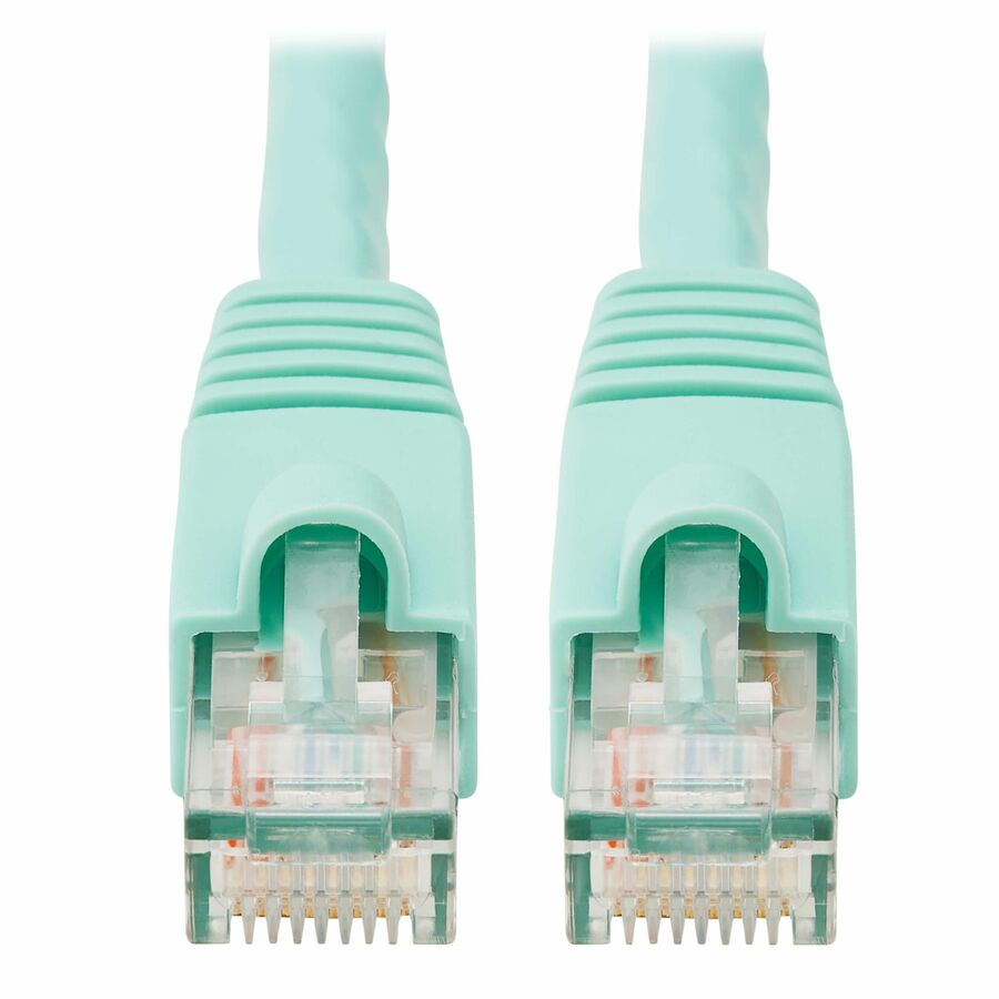 Eaton Tripp Lite Series Cat6a 10G Snagless UTP Ethernet Cable (RJ45 M/M), Aqua, 3 ft. (0.91 m)