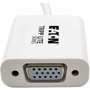 Eaton Tripp Lite Series Keyspan Mini DisplayPort to Active VGA Adapter, Video Converter, DP1.2, (M/F), White, 6-in. (15.24 cm)